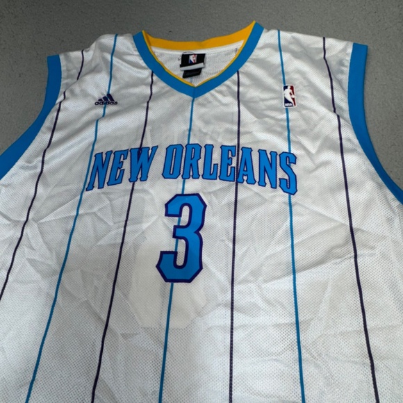 New‎ Orleans Hornets Chris Paul Basketball Jersey Men 2XL XXL White CP3 Adidas - Picture 5 of 13